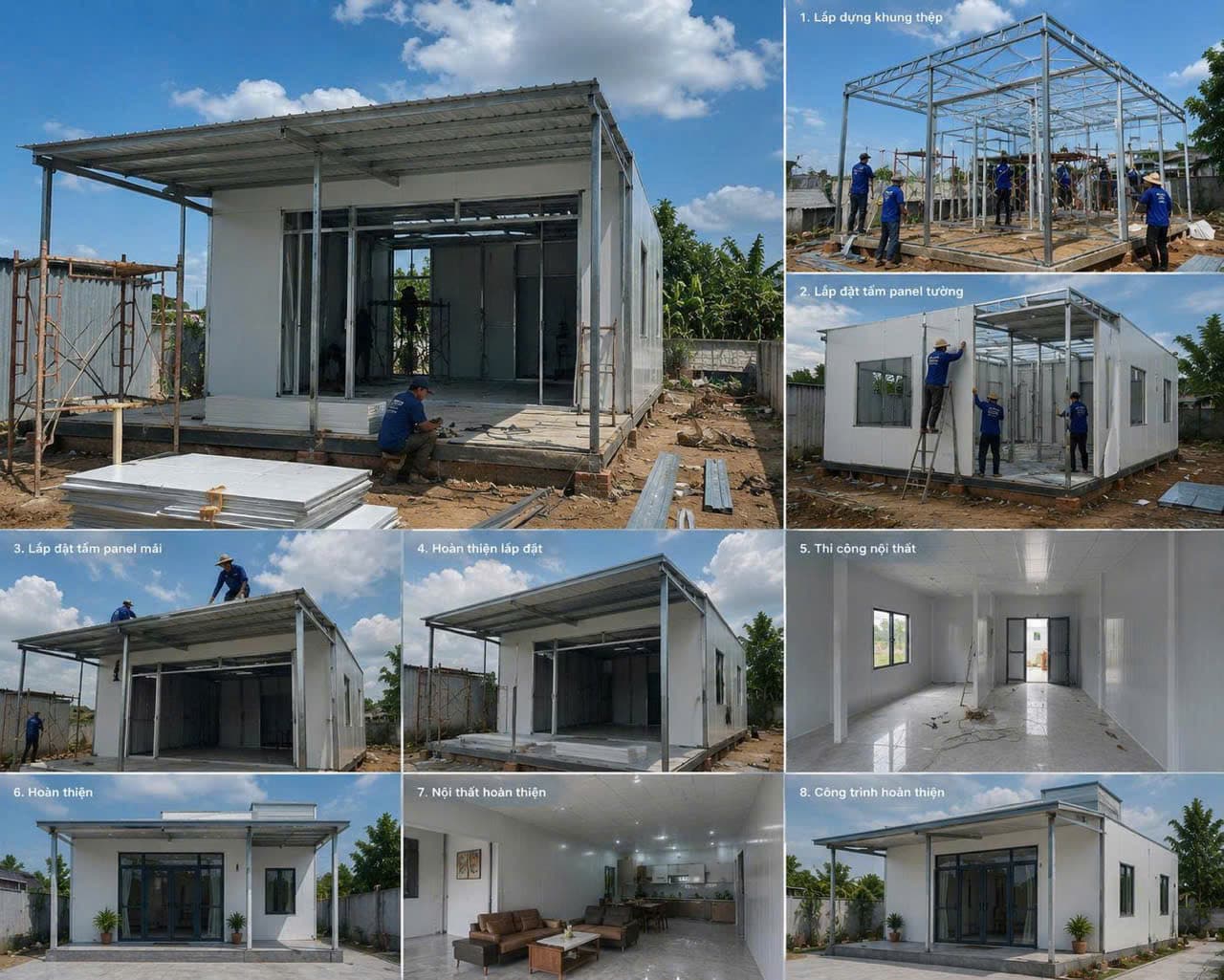 Quy trình thi công nhà panel